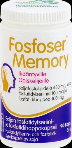 Fosfoser Memory fosfatidylseriinikapseli soijasta 90 kaps