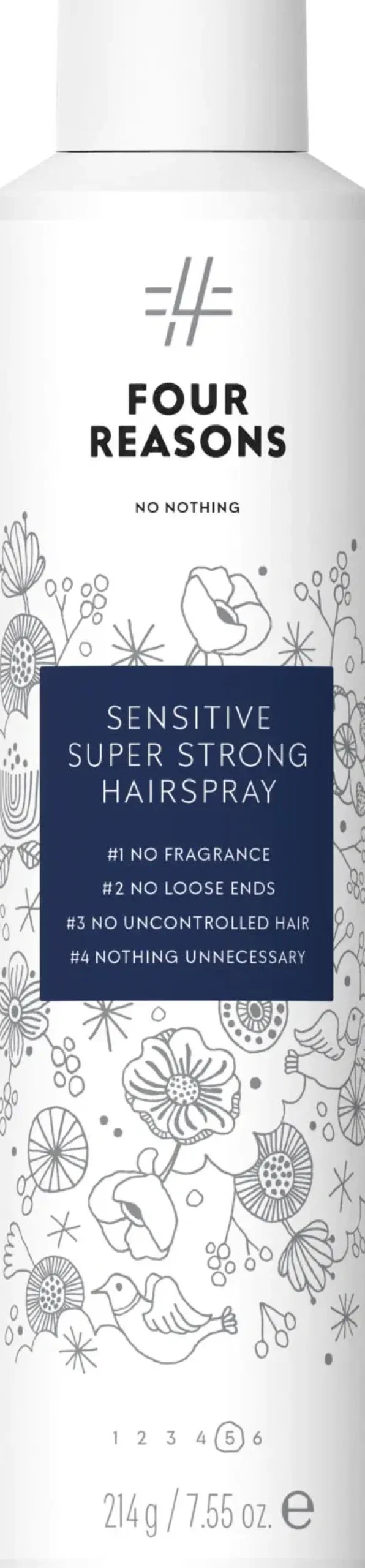 Four Reasons No nothing Sensitive Super Strong Hairspray viimeistelysuihke 300 ml