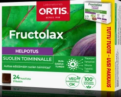 Fructolax Helpotus runsaskuituinen hedelmäkuutio ravintolisä 240g/24 kpl