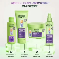 Garnier Fructis Method for Curls hiusnaamio kihartuville hiuksille 370ml