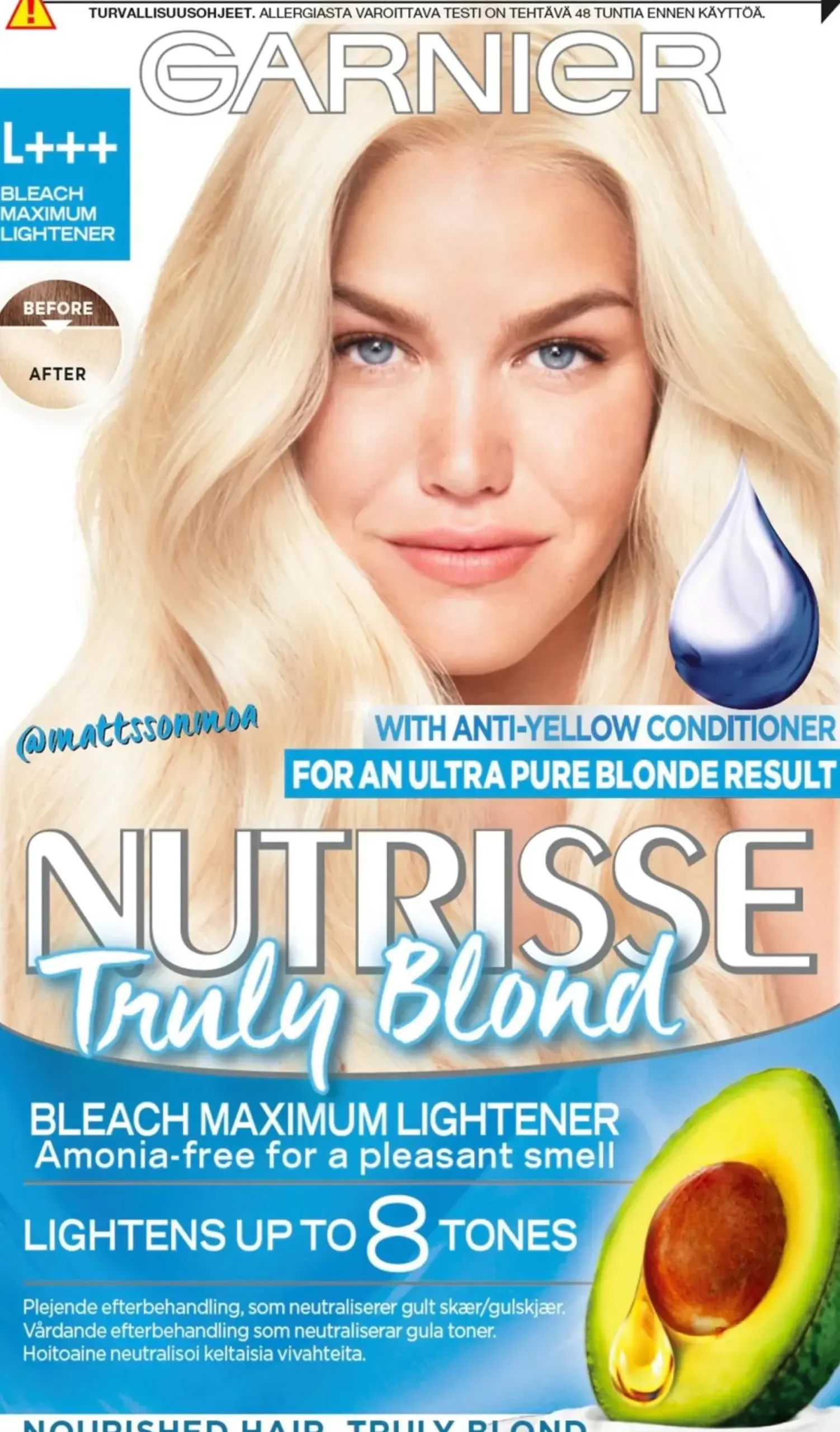 Garnier Nutrisse Ultra Bleach L+++ Bleach Maximum Lightener vahva vaalennus 1kpl
