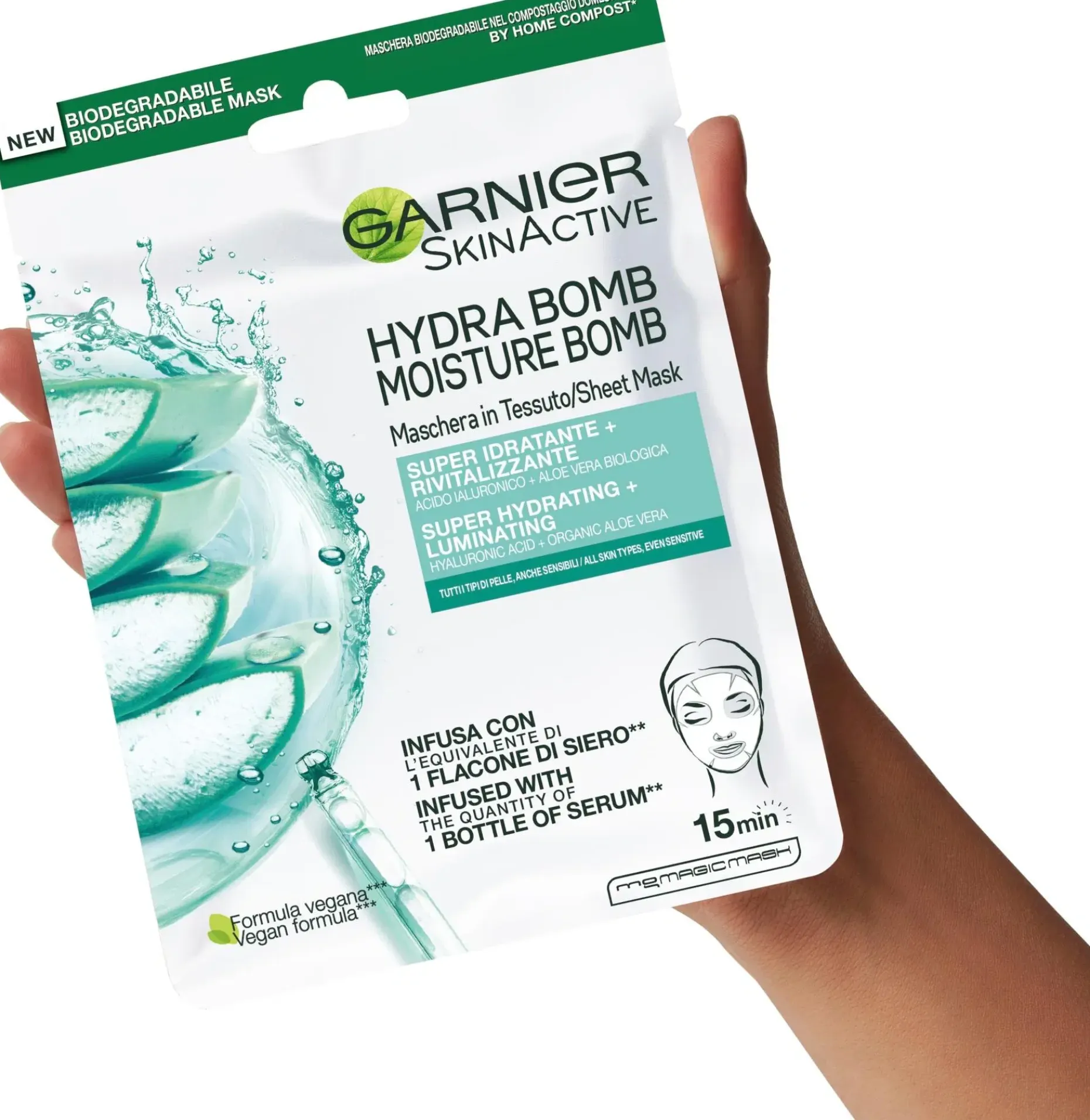 Garnier SkinActive Hydra Bomb Super Hydrating + Revitalizing kangasnaamio 28g