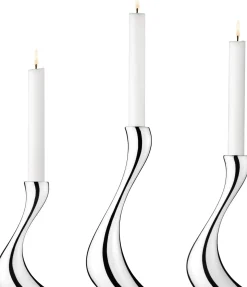 Georg Jensen Cobra kynttiläjalka 3 kpl