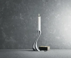 Georg Jensen Cobra-kynttiläjalat 2 kpl/pkt 20 cm, keskikokoinen