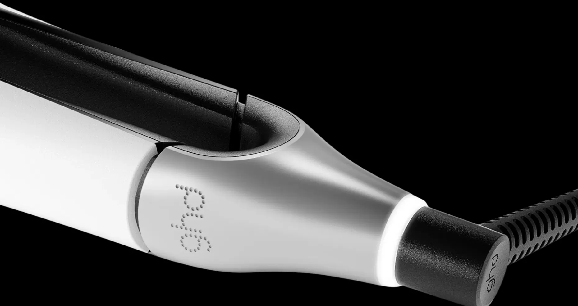 ghd Chronos Max - leveä muotoilurauta valkoinen