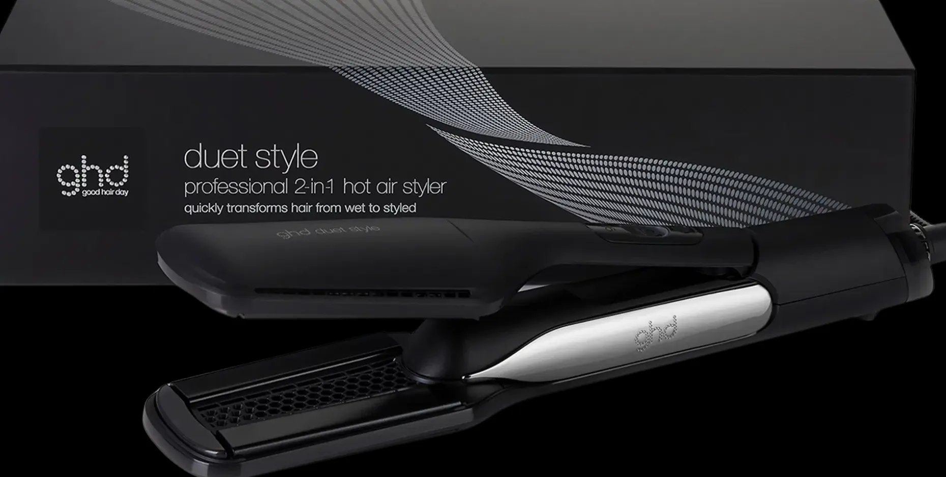 ghd duet style Black kuivaava muotoilurauta