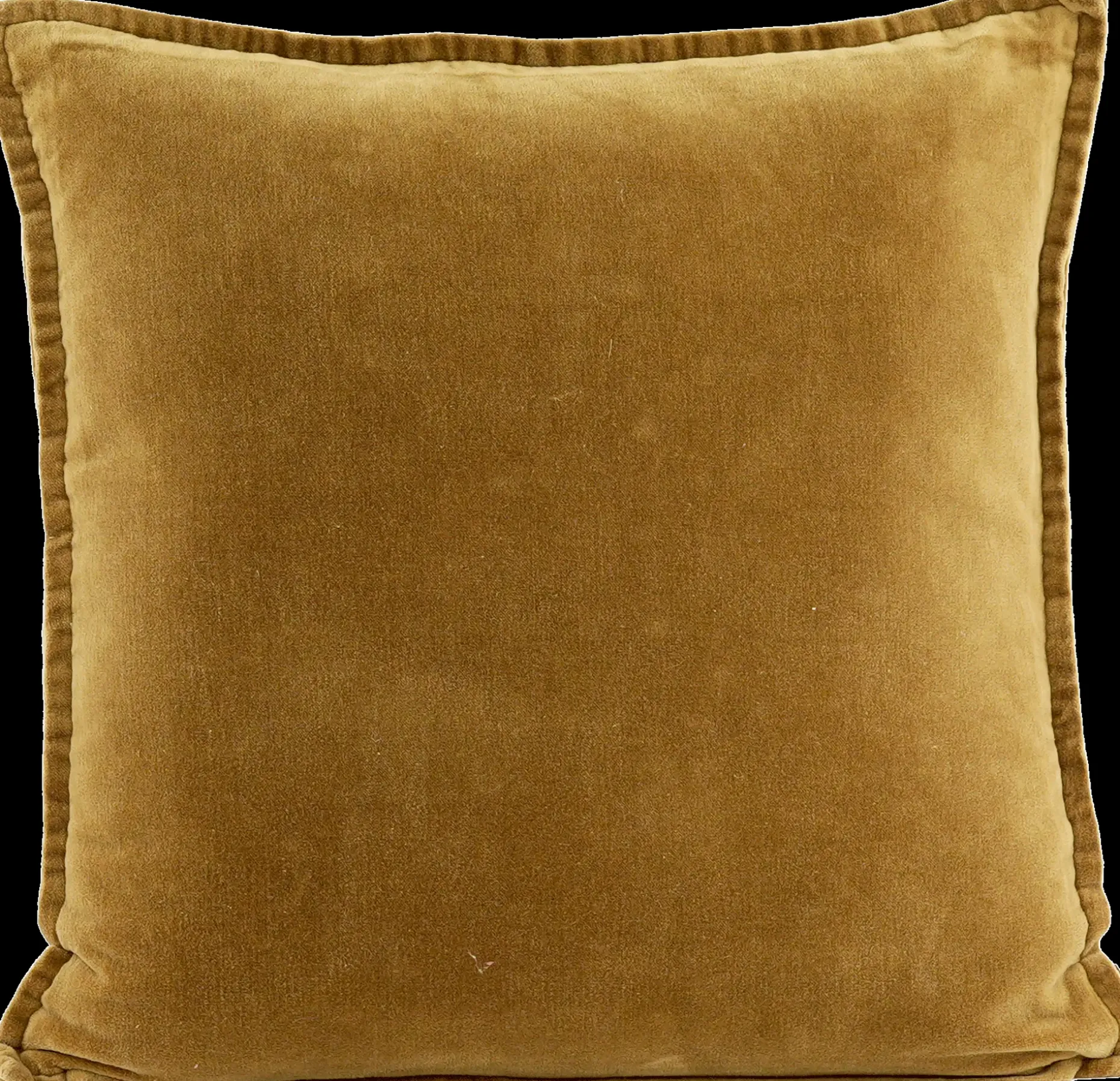 Haomy tyynynpäällinen MANHATTAN 100% kivipesty puuvilla sametti, 45x45cm, kullanruskea