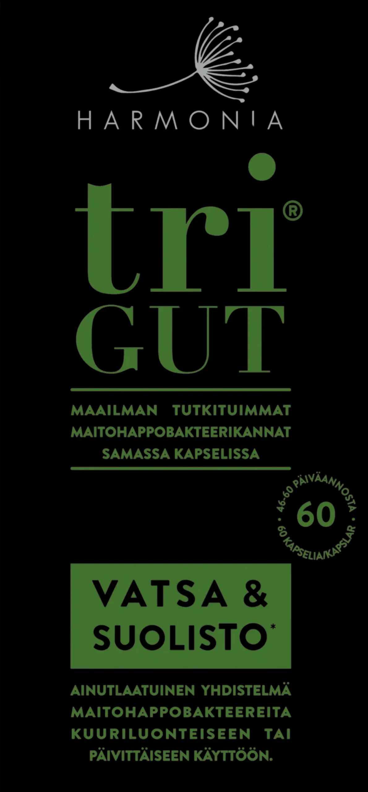 Harmonia triGUT maitohappobakteerivalmiste 60 kaps.