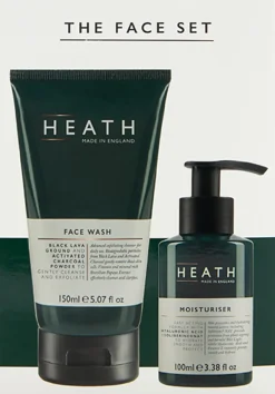 Heath The face Set lahjapakkaus 150ml kasvojenpuhdistus+100ml kasvovoide