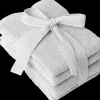 Åhléns Home Stella pyyhesetti 4 kpl 30x30cm vaaleanharmaa