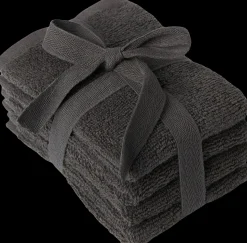 Åhléns Home Stella pyyhesetti 4 kpl 30x30cm tummanharmaa