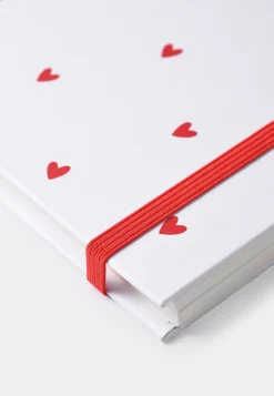 Åhléns Valentine muistikirja A5 valko-punainen