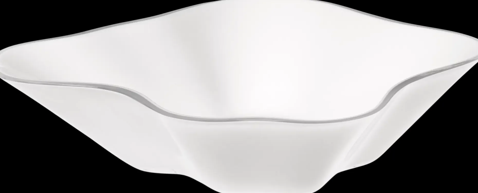 Iittala Aalto Kukka malja 279x75mm valkoinen