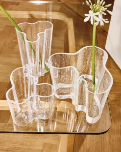 Iittala Aalto maljakko 120 mm kuplalasi kirkas