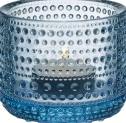 Iittala Kastehelmi kynttilälyhty 64 mm vedensininen