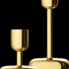 Iittala kynttiläjalka Nappula 107mm messinki
