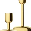 Iittala kynttilänjalka Nappula 183mm messinki