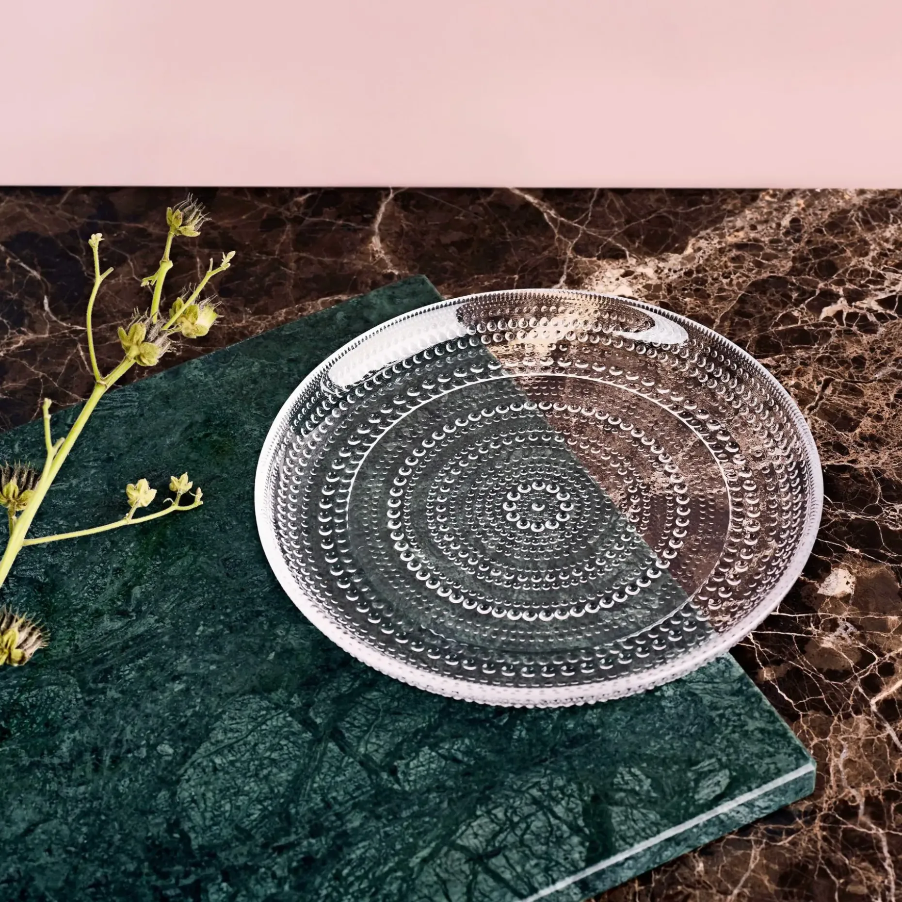 Iittala Lautanen Kastehelmi 25cm kirkas