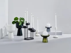 Iittala Nappula kynttilänjalka 183mm valkoinen