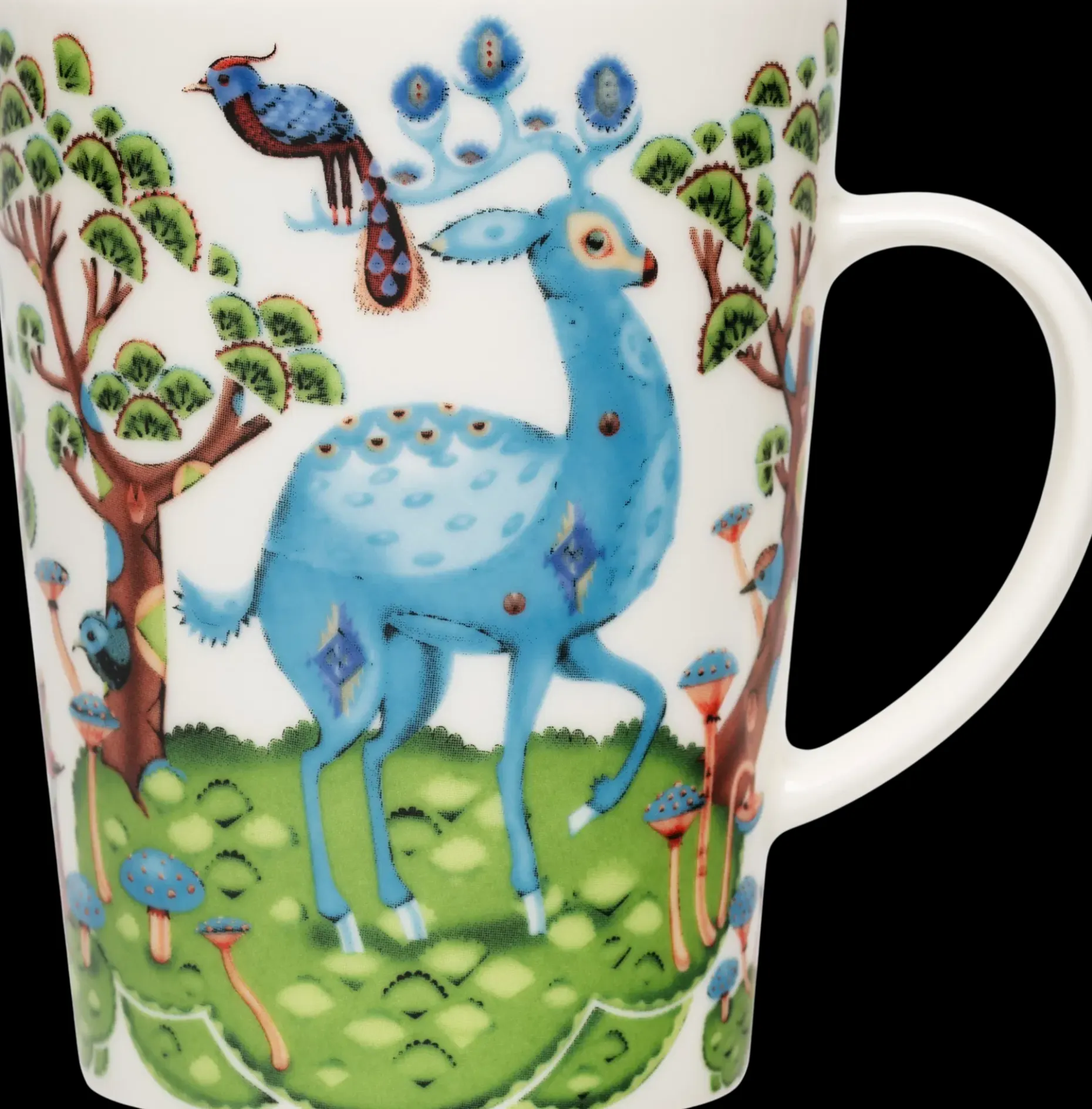 Iittala Satumetsä keväänvihreä-taivaansininen 0,4L muki