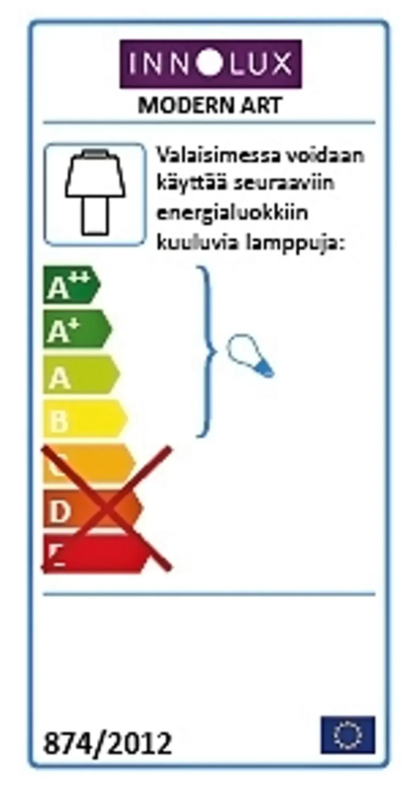 Innolux Modern Art pöytävalaisin valkoinen