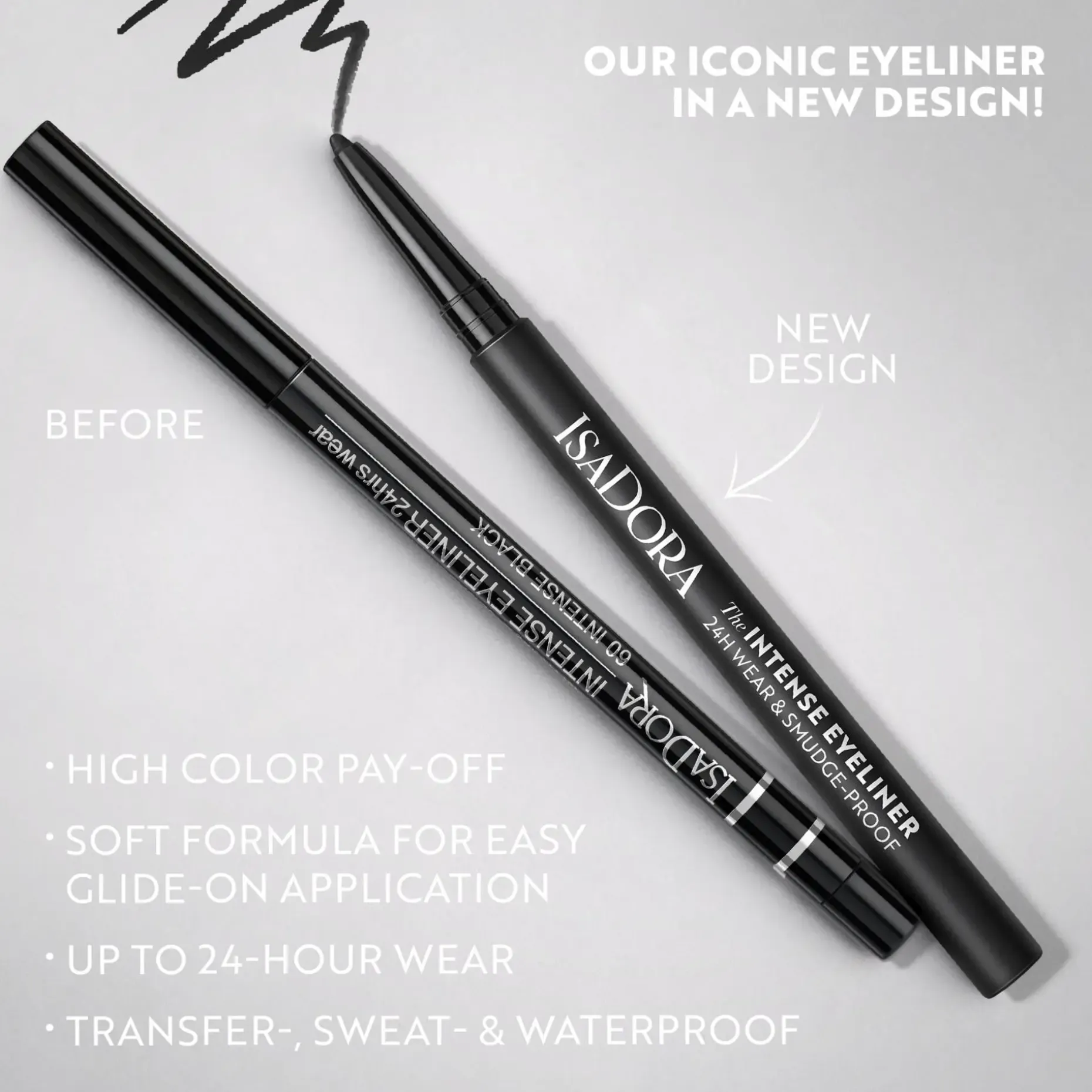 IsaDora The Intense Eyeliner rajauskynä 0,35 g