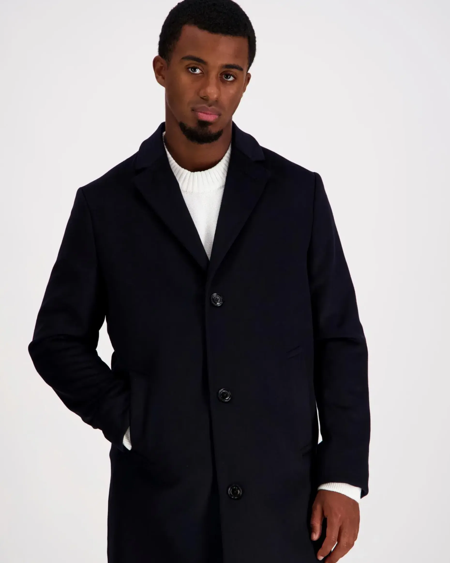 J.Lindeberg August melton cashmere coat villakangastakki