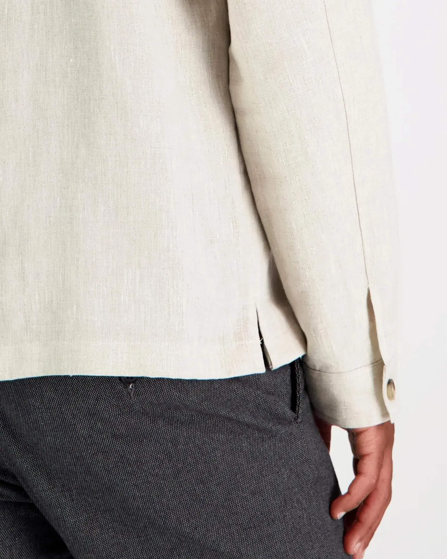 J.Lindeberg Julius drape linen overshirt paitatakki