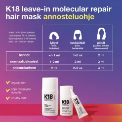 K18 Molecular repair hair mask hiusnaamio 5 ml