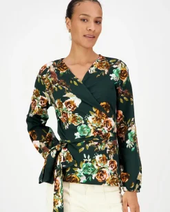Kaiko Rose Yard Green Soft Wrap pusero