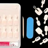 Kiss Nails Salon Acrylic Nude French 28 kpl nail kit, KAN01