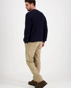 Knowledge cotton apparel Organic Cotton Cable Knit GOTS neule