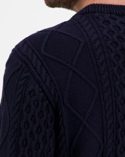 Knowledge cotton apparel Organic Cotton Cable Knit GOTS neule