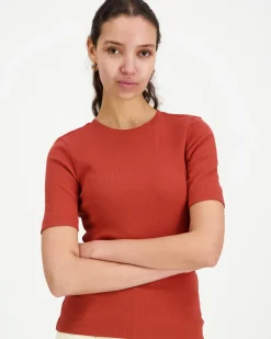 Knowledge Cotton Apparel Rib t-paita
