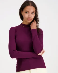 Knowledge Cotton Apparel High Neck Rib trikoopaita