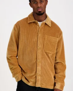 Knowledge cotton apparel Organic Cotton Corduroy Overshirt GOTS paitatakki