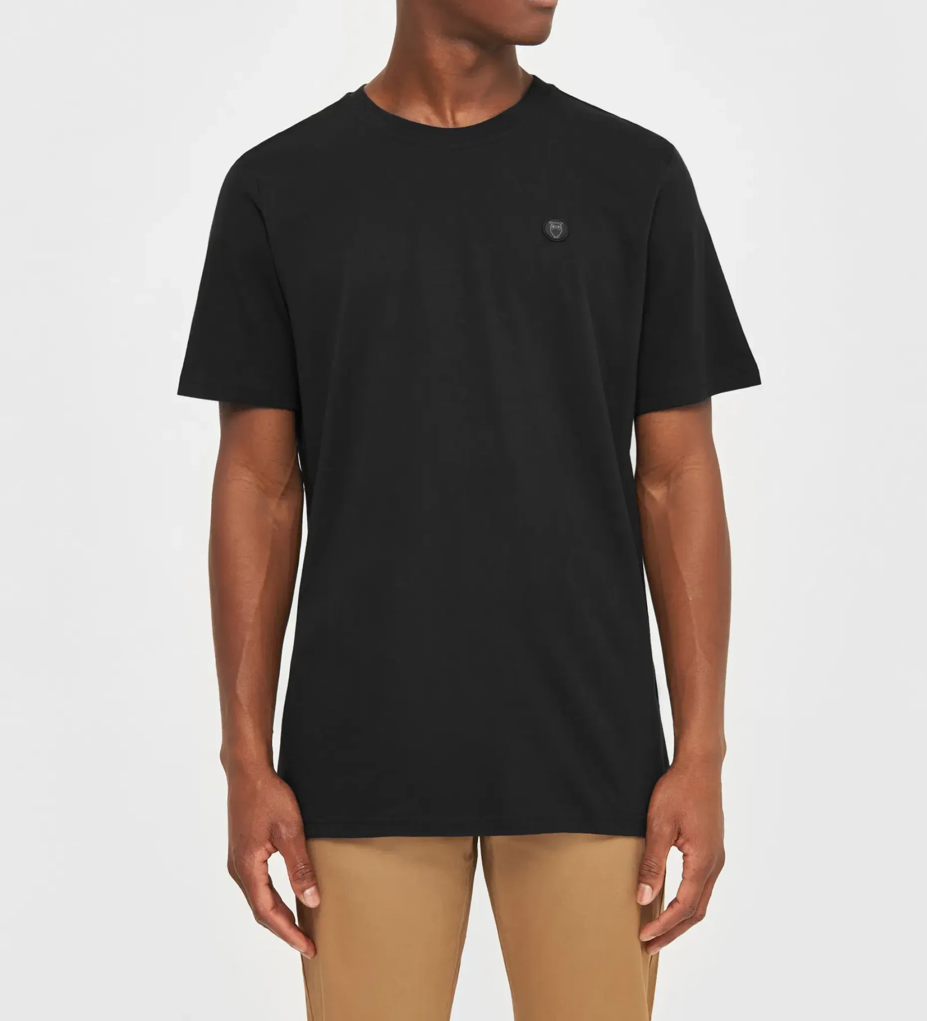 Knowledge Cotton Apparel Loke badge t-paita