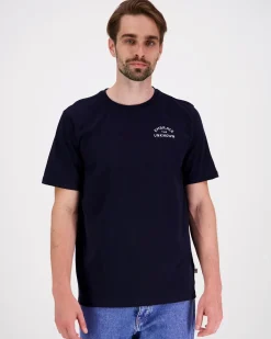 Knowledge cotton apparel Regenerative Organic Cotton Back Print T-Shirt GOTS t-paita
