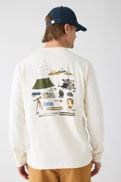 Knowledge cotton apparel Organic Cotton Long sleeved T-shirt GOTS pitkähihainen t-paita