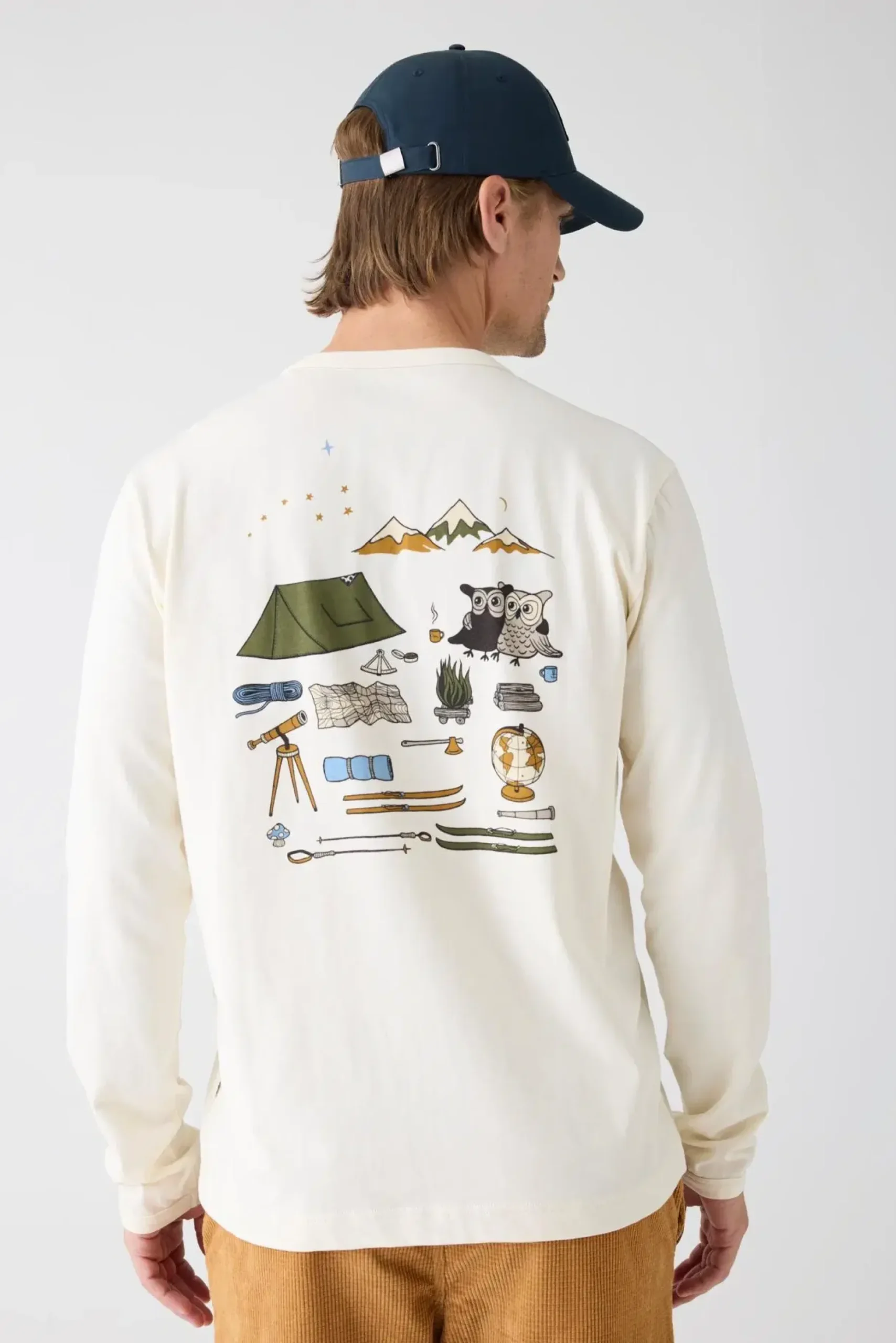 Knowledge cotton apparel Organic Cotton Long sleeved T-shirt GOTS pitkähihainen t-paita