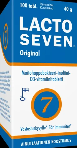 Lacto Seven 100 kpl maitohappobakteeri-inuliinivalmiste 40 gr