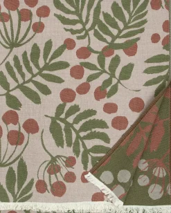 Lapuan Kankurit Pihapuu huopa 135x180cm beige-kaneli-oliivi