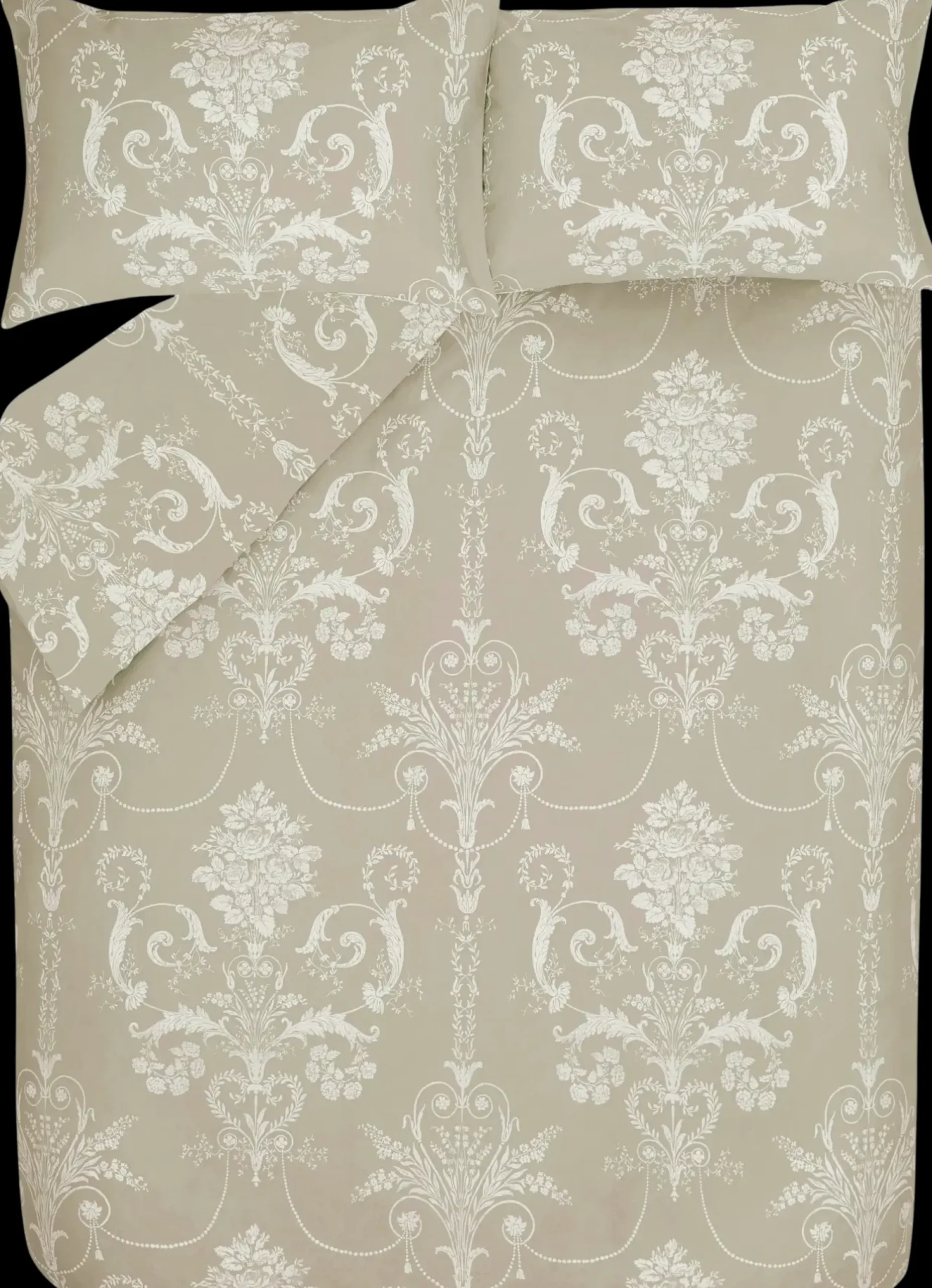 Laura Ashley Josette pussilakanasetti 150x210+50x60cm truffle