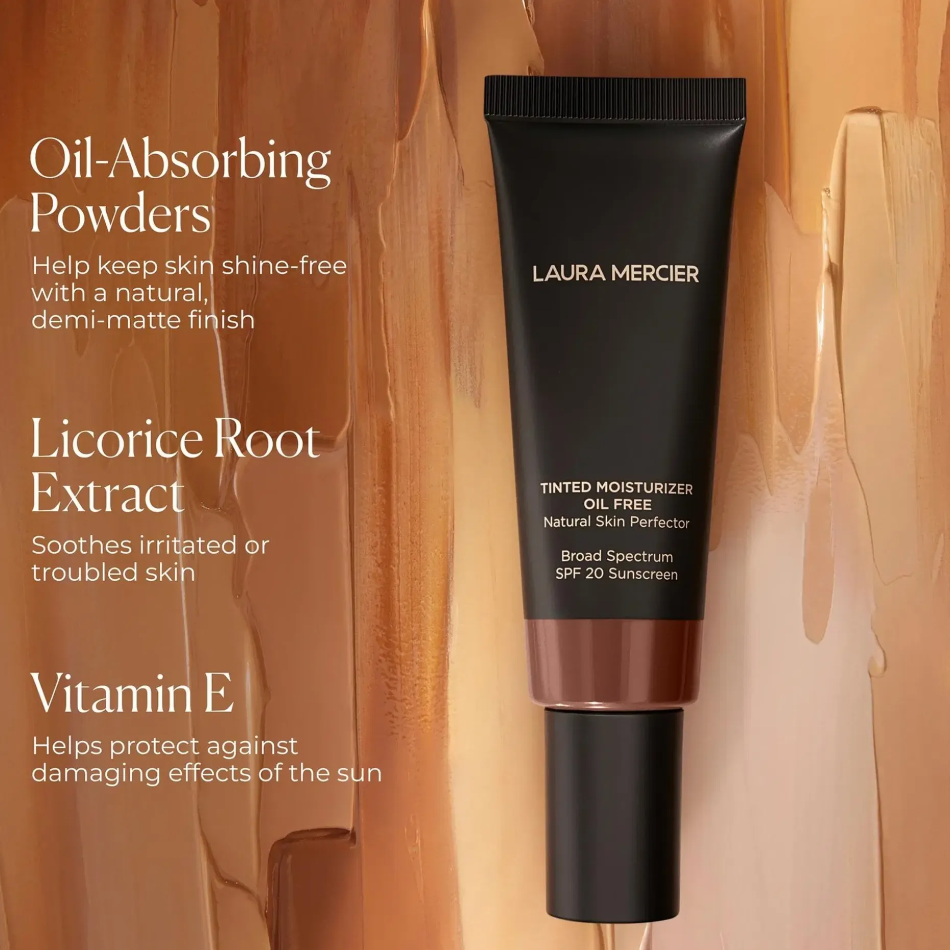 Laura Mercier Tinted Moisturizer Oil Free Natural Skin Perfector SPF 20 sävyttävä päivävoide 50 ml