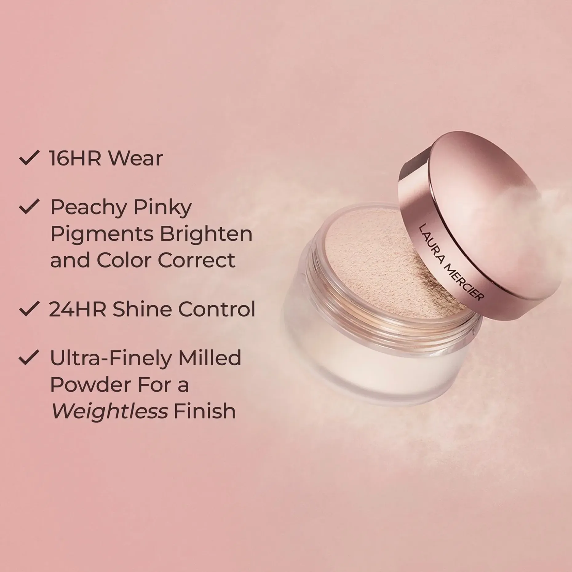 Laura Mercier Translucent Loose Setting Powder Tone Up Rose puuteri 29 g