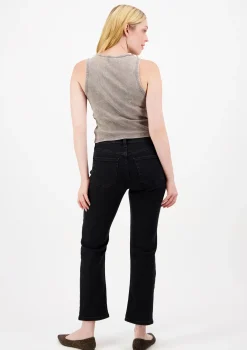 Lee Cooper LC 50 cropped 2287 mustat Regular fit -farkut