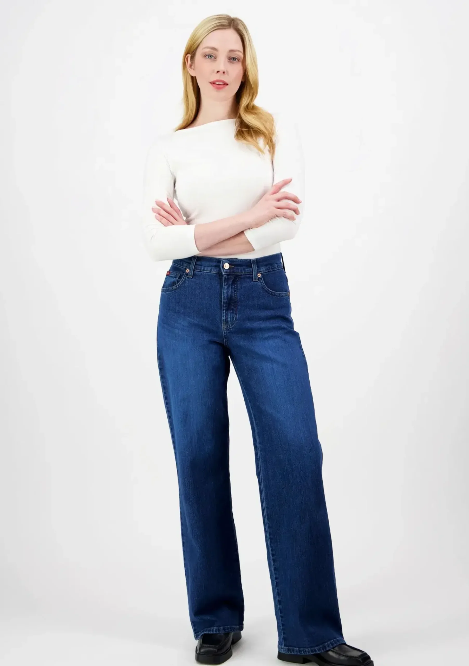 Lee Cooper LC ISA 2080 siniset Wide leg regular fit farkut