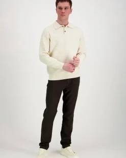 Les Deux Billy Weave Knitted LS Polo neule