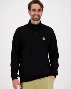 Les Deux Felipe Patch Half-zip sweatshirt college