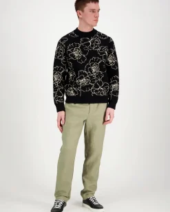 Les Deux Gaston Poppy Jacquard Knit neule